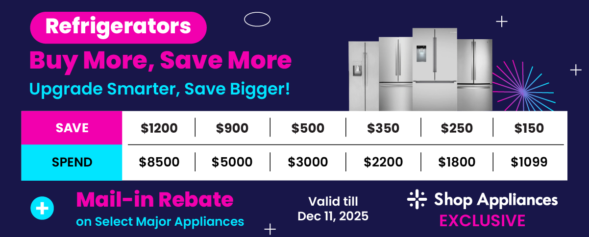 Refrigerator collection buy more save more banner